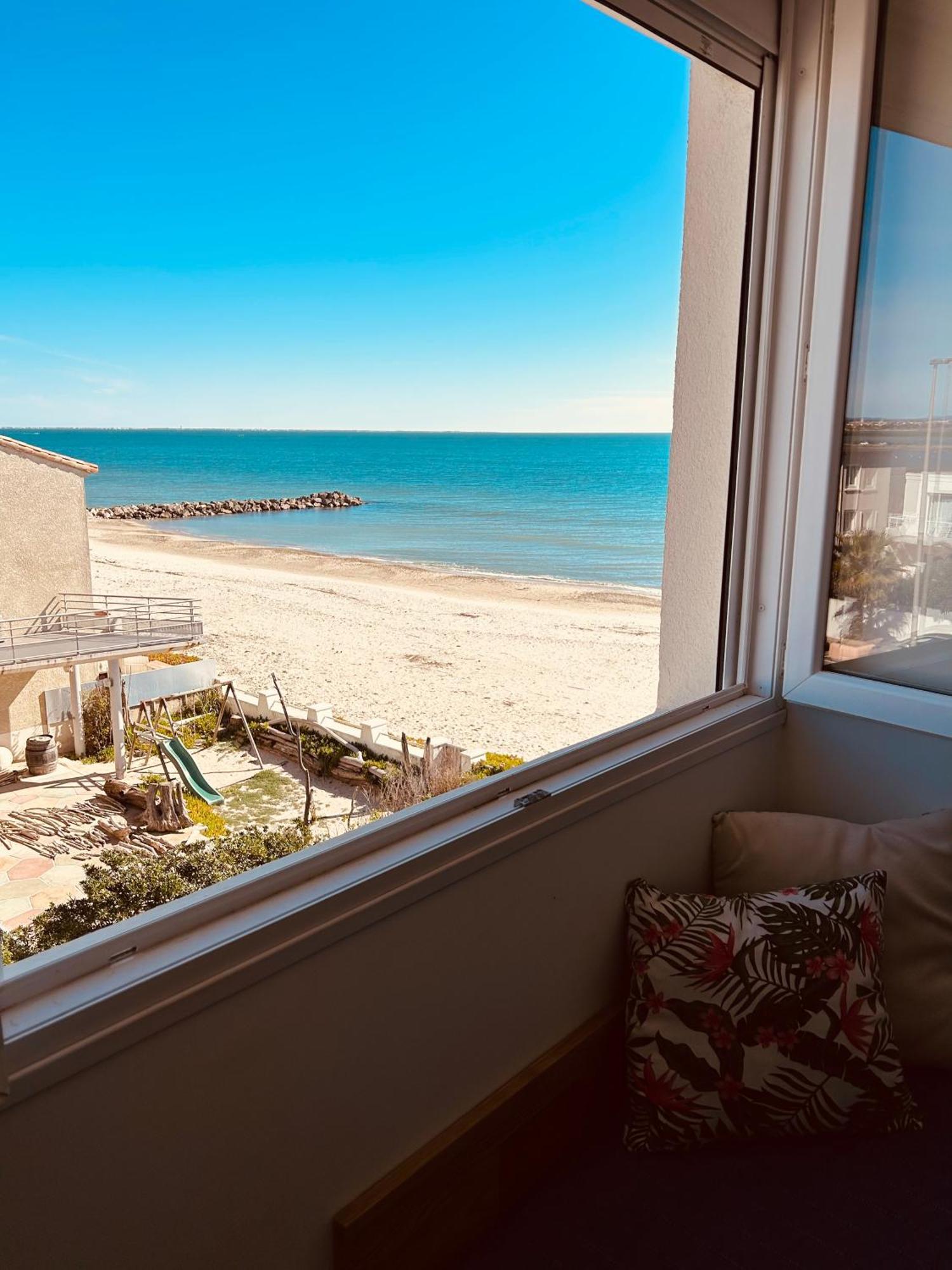 פאלאבה-לה-פלו Estudio 1Ere Ligne Vue Mer ,Place De Parking Privee Acces A La Plage De La Residence 3Eme Etage מראה חיצוני תמונה