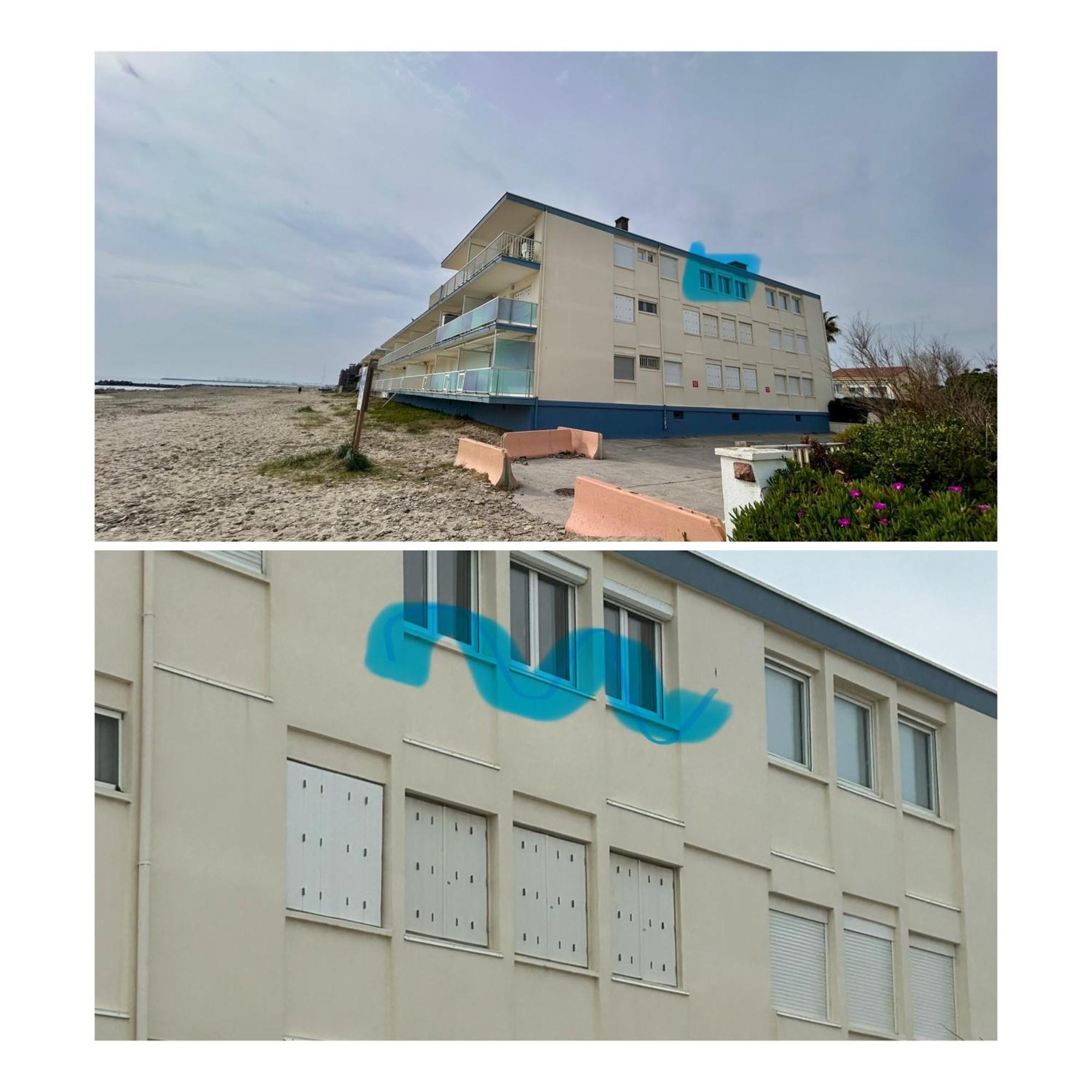 פאלאבה-לה-פלו Estudio 1Ere Ligne Vue Mer ,Place De Parking Privee Acces A La Plage De La Residence 3Eme Etage מראה חיצוני תמונה